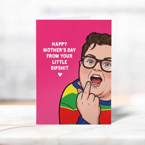 Stranger Things Dipshit Derek Funny Mother's Day Card