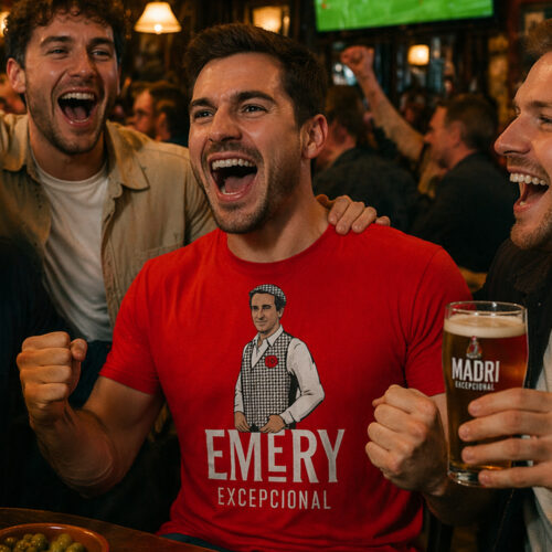 Aston Villa Unai Emery Madri Style T-Shirt