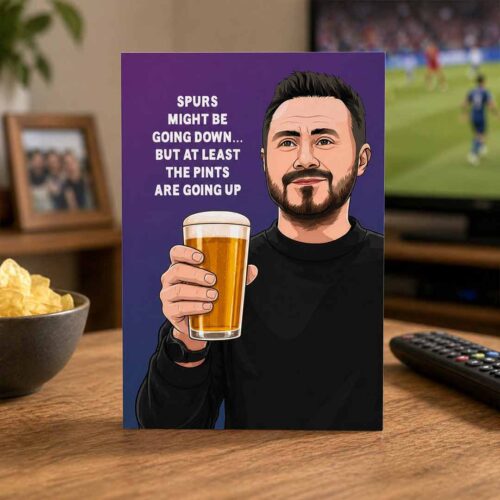 Roberto De Zerbi Tottenham Funny Father's day Card