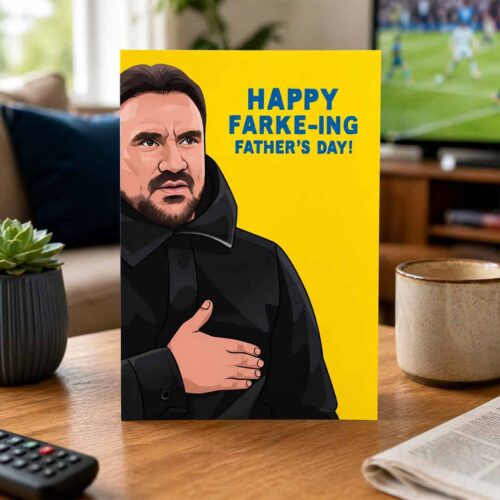Daniel Farke Leeds United Funny Father's Day Card