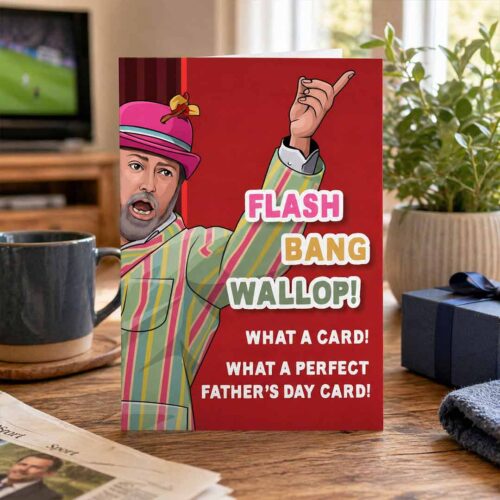 David Mitchell | Flash Bang Wallop | Last One Laughing Funny Father's Day Card