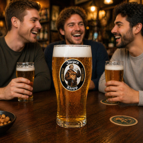 Liverpool Jurgen Klopp Franziskaner Style Pint Beer Glass