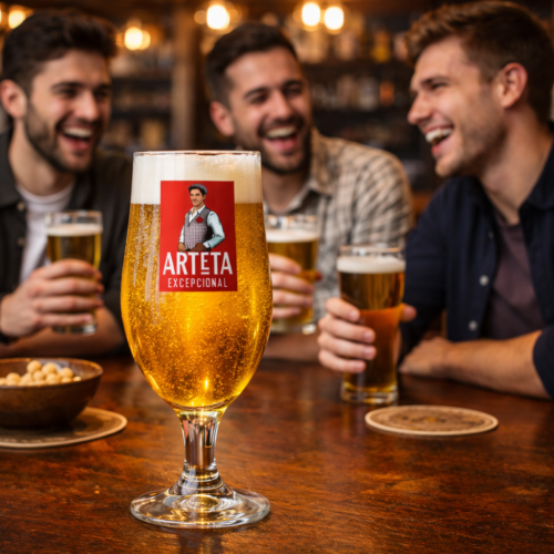 Arsenal FC Mikel Arteta Madri Style Stemmed Pint Glass