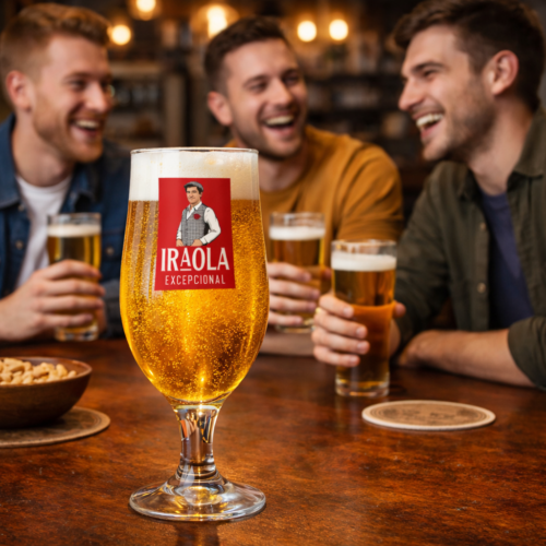 Man United Andoni Iraola Madri Style Stemmed Pint Glass