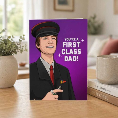 Francis Bourgeois Trainspotting Father's Day Card