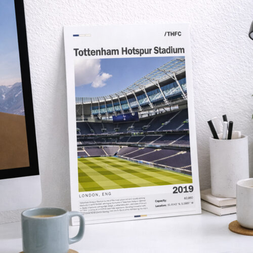 Tottenham Hotspur Stadium Poster ? Spurs Wall Art Print, Football Stadium Artwork, North London Football Decor, Tottenham Fan Gift