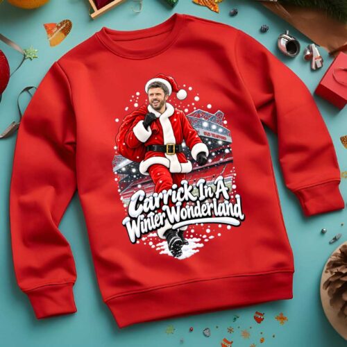 Michael Carrick Man United Christmas Jumper | Carrick In A Winter Wonderland | Funny Man Utd Xmas Sweatshirt | Football Fan Gift 2026