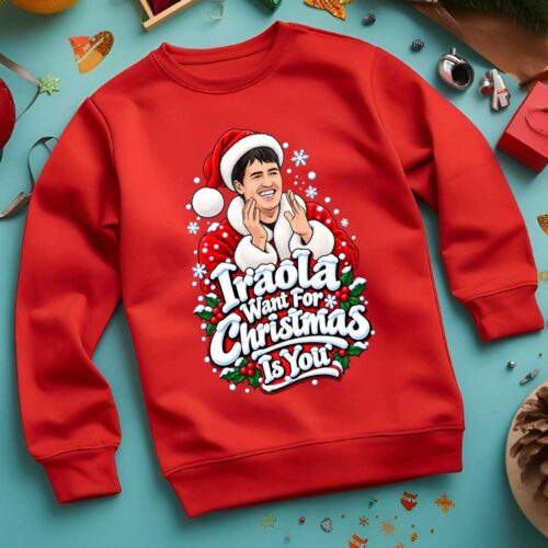 Andoni Iraola Liverpool Christmas Jumper | Iraola Want For Christmas Is You | Funny Liverpool Xmas Sweatshirt | Football Fan Gift 2026