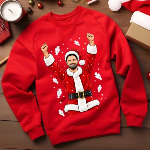 Mikel Arteta Premier League Winners Christmas Jumper | Arsenal Funny Xmas Sweatshirt | Arsenal Fan Christmas Gift | Football Jumper 2026
